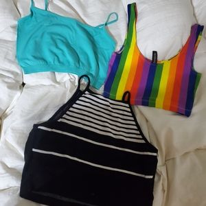 Crop Top Trio (lot of 3)